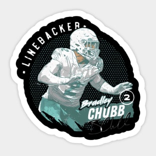 Bradley Chubb Miami Dots Sticker